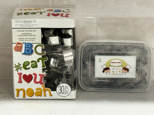 Cookie Cutter Bundle Set - Celebrate It Metal Alphabet (30 Pc) & Unmeint Animal